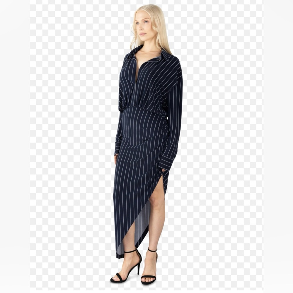 Revolve Navy Striped Dress
